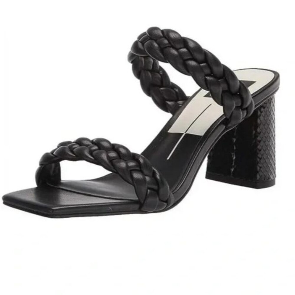 Dolce Vita Women's Paily Stella Heel Size 7.5 Black Braided